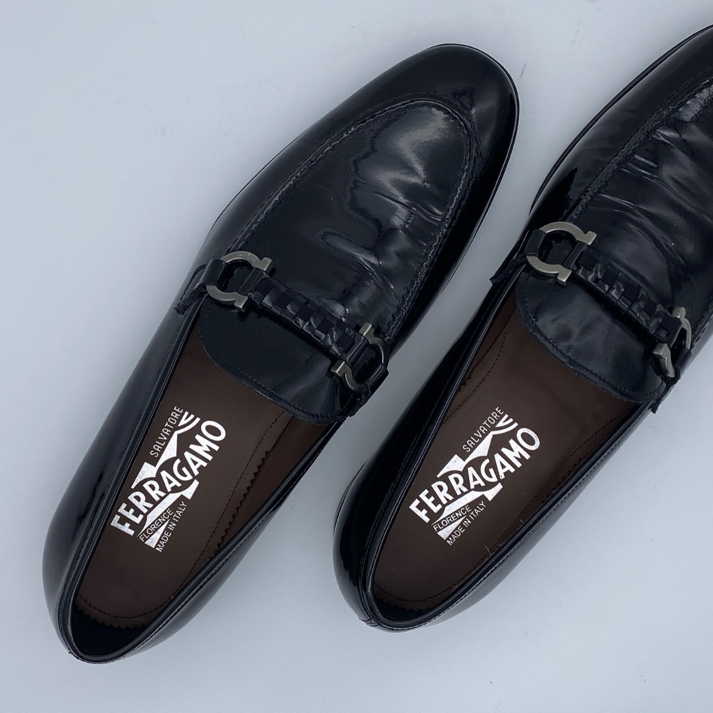 Salvatore Ferragamo Men's Tai Patent Leather Eveni - Picture 16 of 16